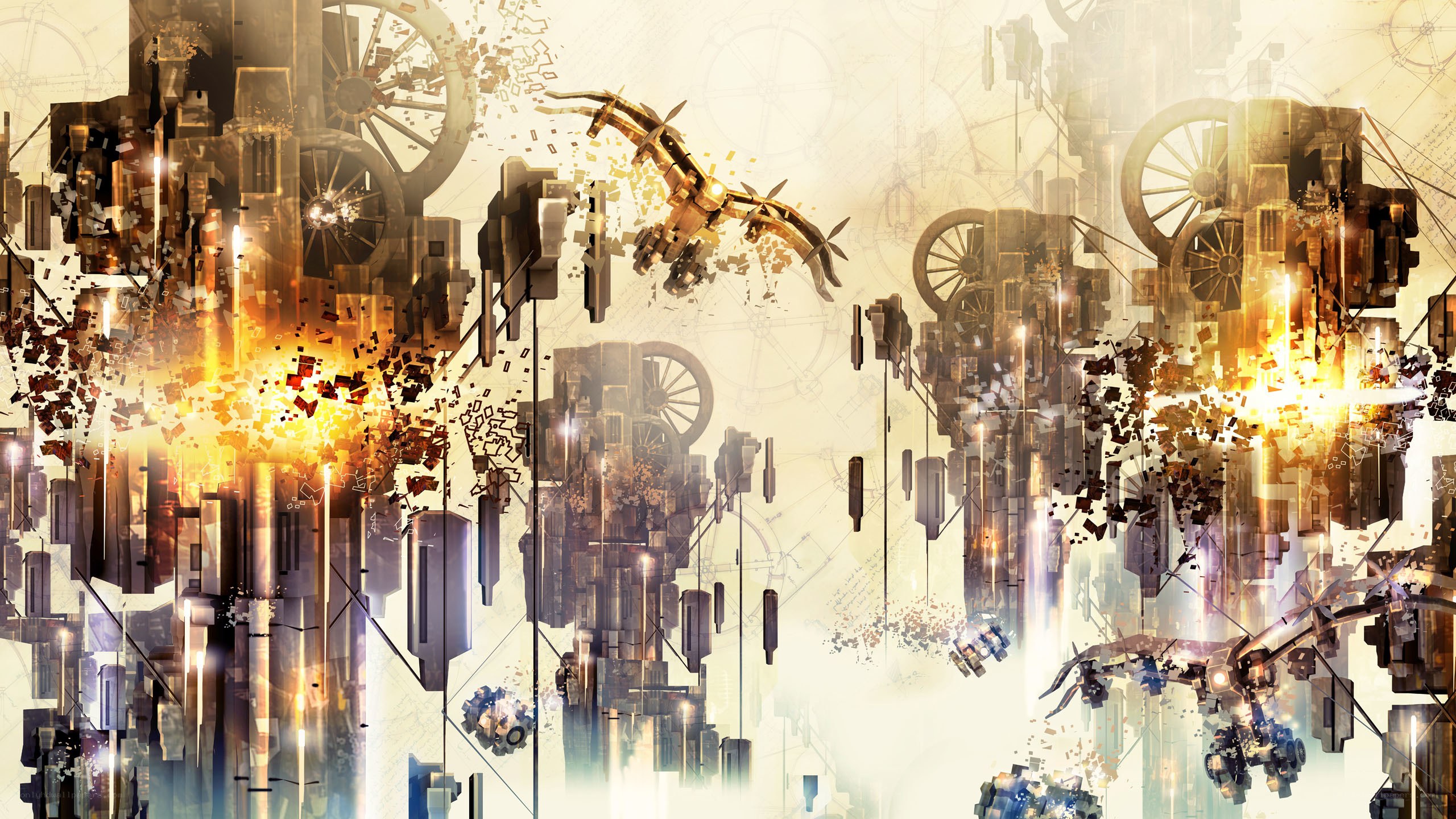 Mechanical city explosion