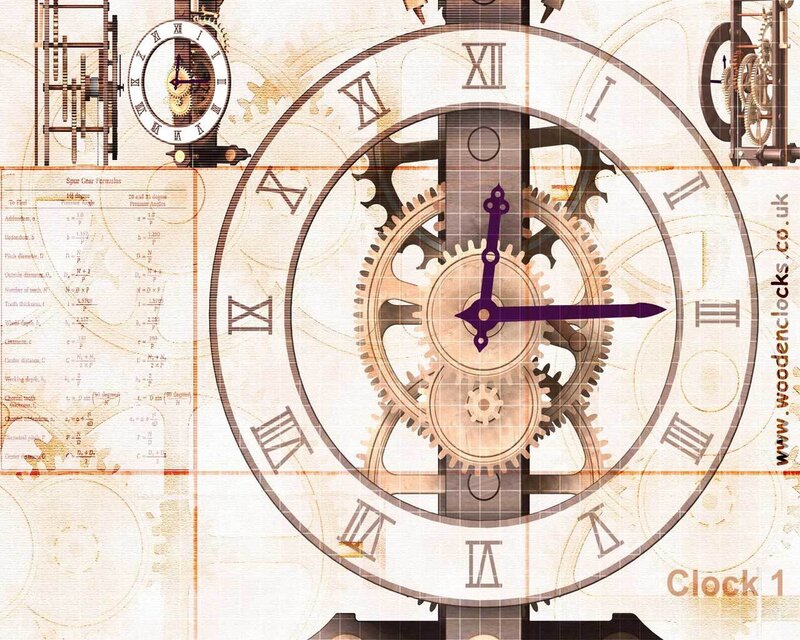 Mechanical Clock Gears — Beige