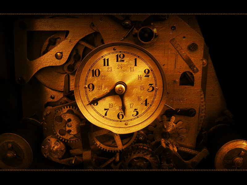 mechanical clock gears
