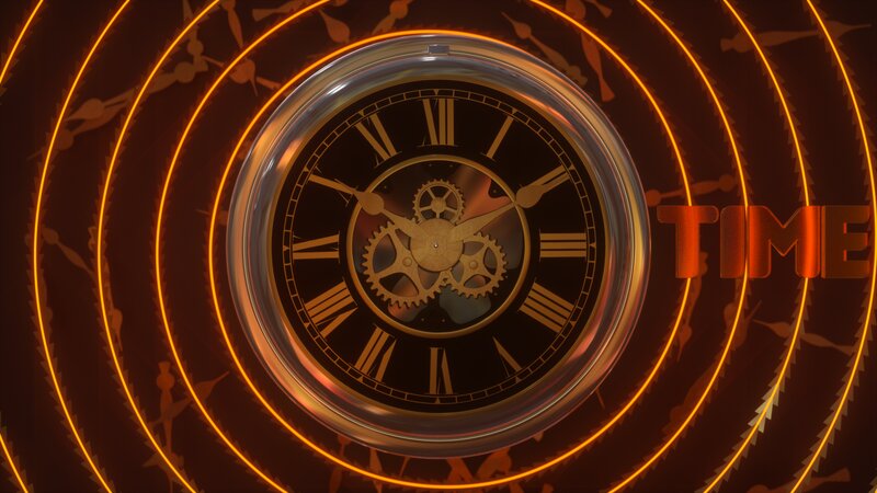 Mechanical Clock with Gears