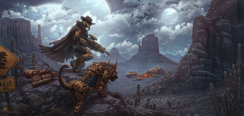 Mechanical Cowboy and Panther