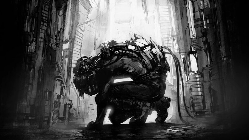 Mechanical Creature in Alley