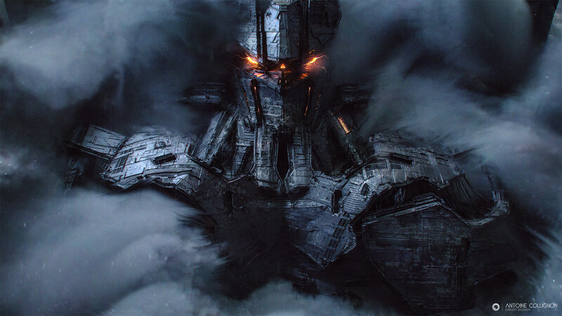 Mechanical Creature in Clouds
