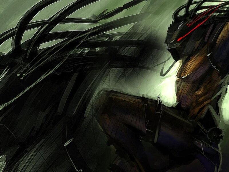 Mechanical Creature in Dark Space