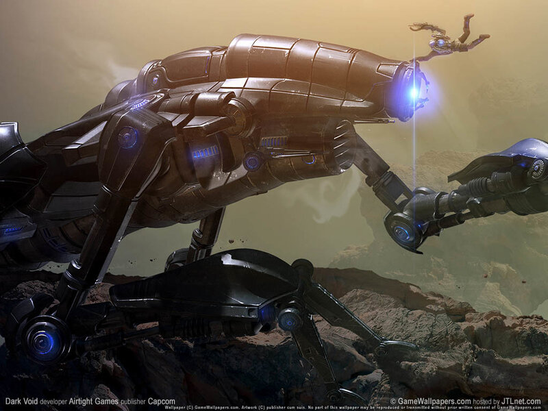 Mechanical creature in desert landscape