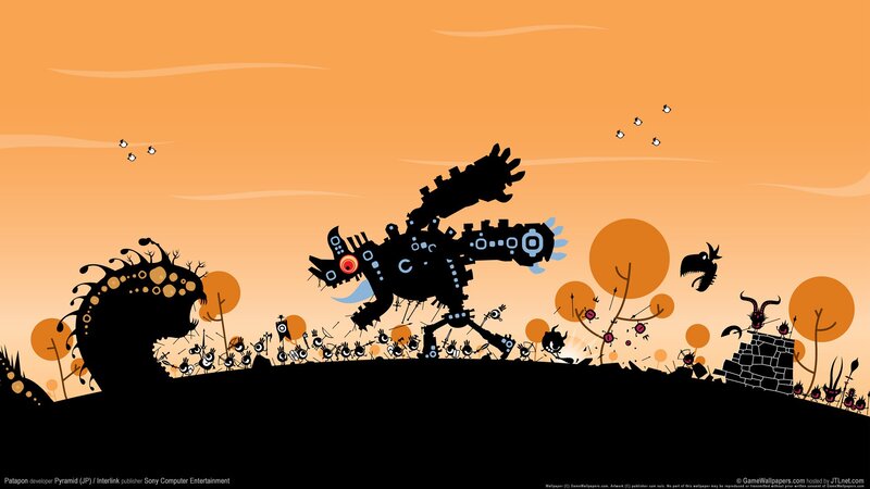 Mechanical Creature in Desert — Orange