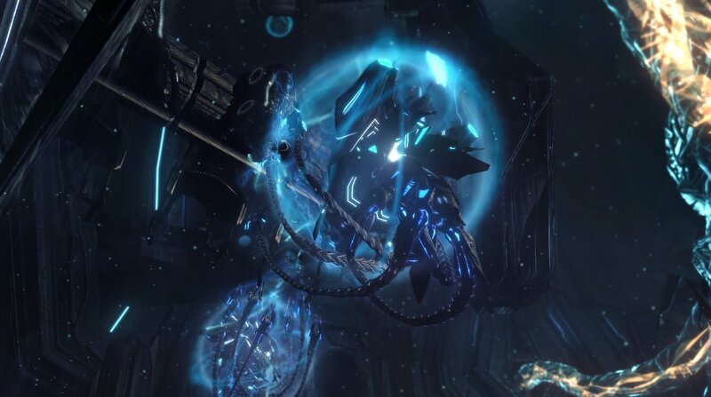 Mechanical Creature in Energy Field