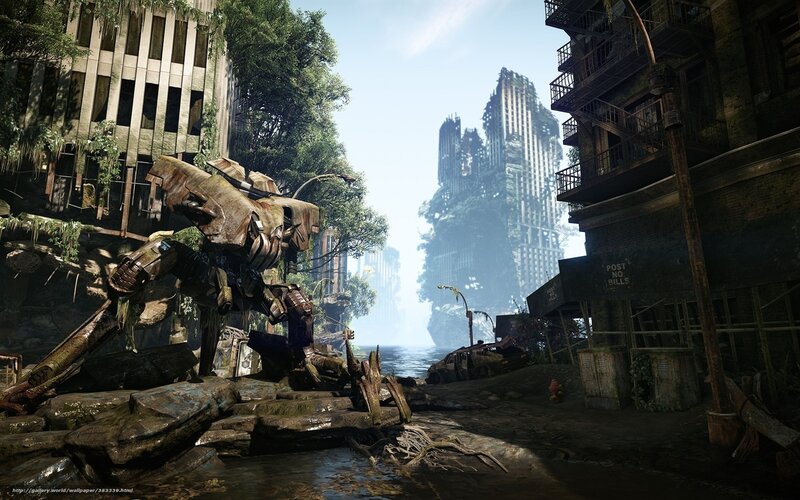 Mechanical Creature in Ruins — Brown, Desolate