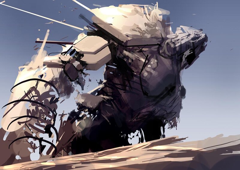 Mechanical Creature in Sand