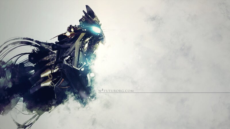 mechanical creature in smoke
