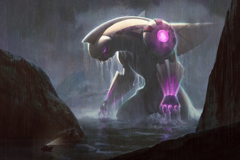Mechanical Creature in Water — Purple