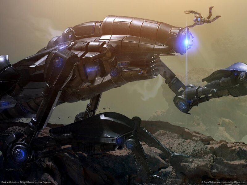 Mechanical creature on alien planet