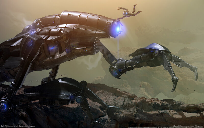 Mechanical Creature on Rocky Terrain