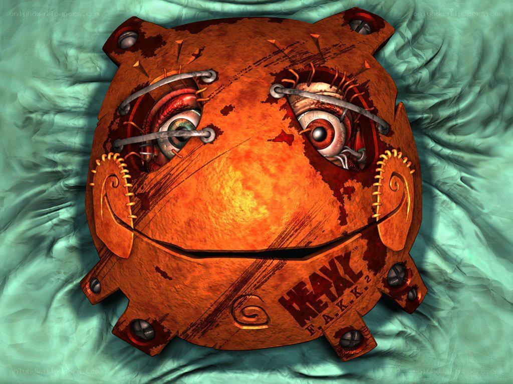 mechanical creature with exposed eyes