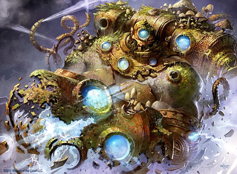 Mechanical Creature with Tentacles — Green