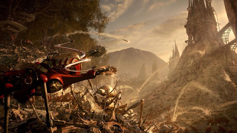 Mechanical creatures in a post-apocalyptic world