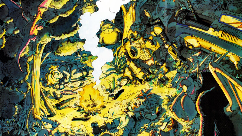Mechanical Creatures in Forest — Yellow