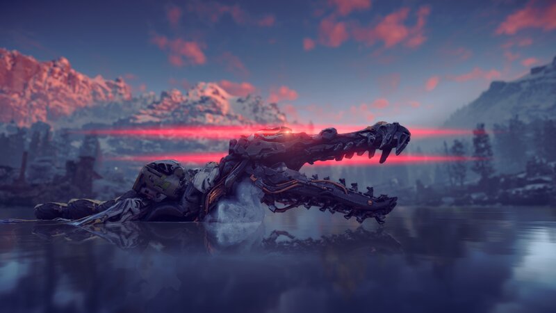 Mechanical Crocodile in Water