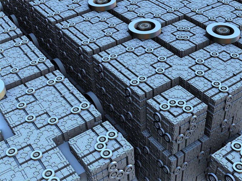 Mechanical Cubes Structure