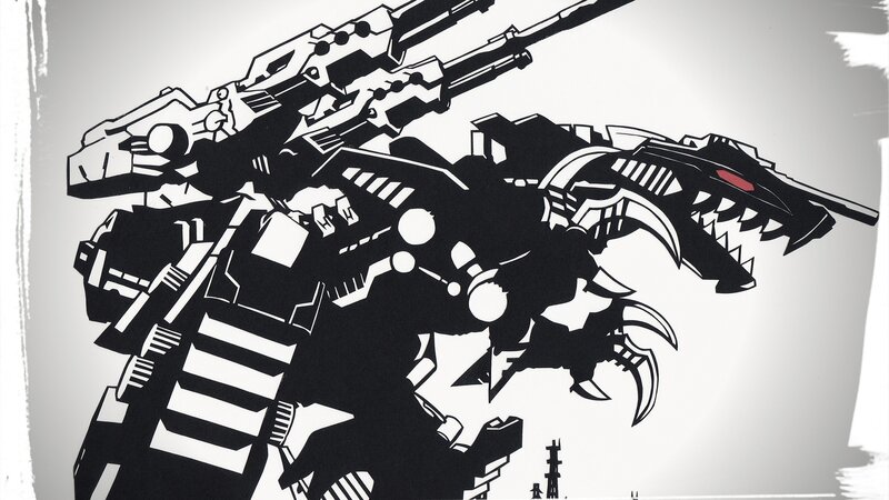 Mechanical Dinosaur Robot — Black, Aggressive