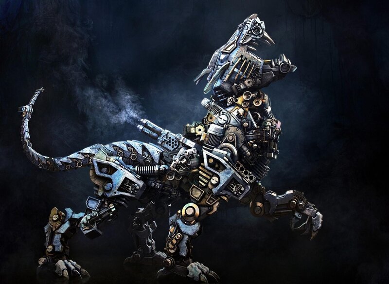 mechanical dinosaur robot