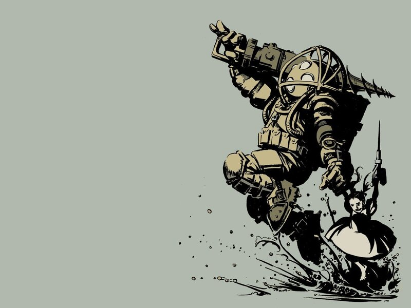 mechanical diver with child
