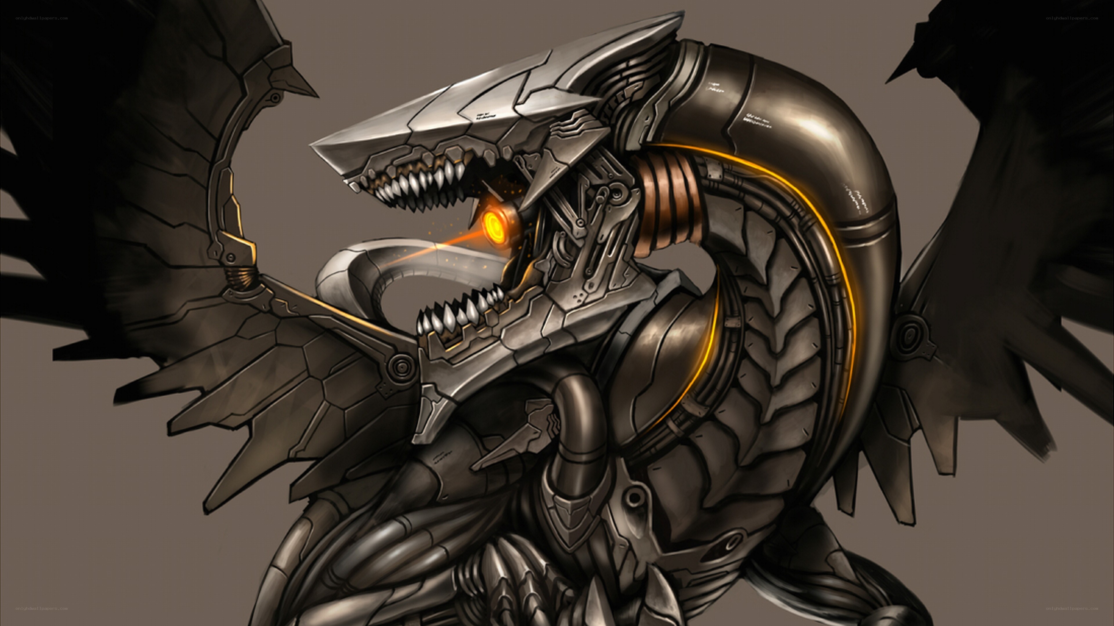 mechanical dragon creature