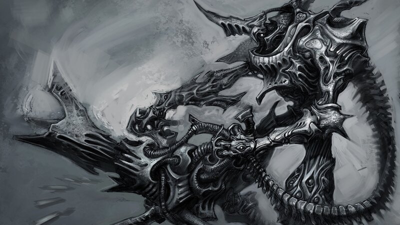 Mechanical Dragon Creature — Black, Dark