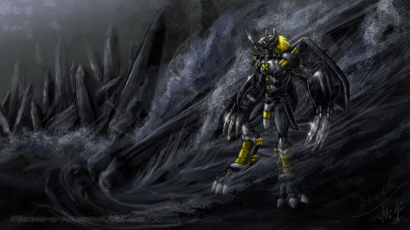 Mechanical Dragon Creature — Black, Dramatic, Night
