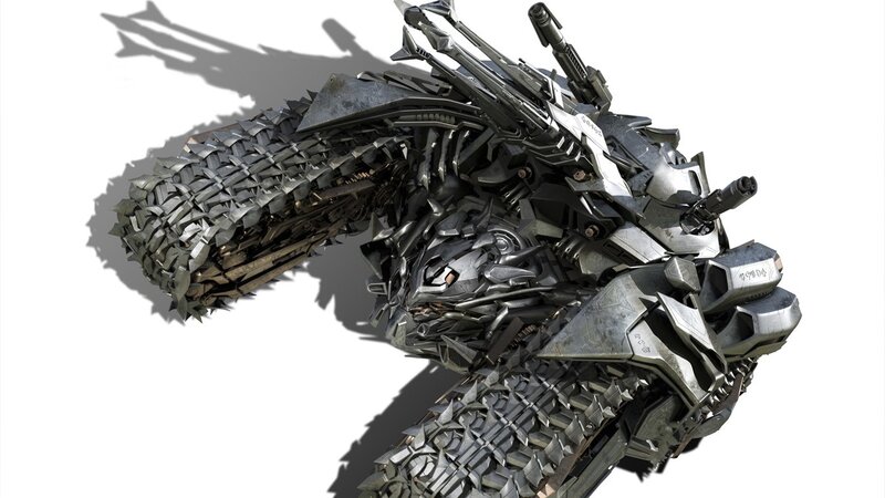 Mechanical Dragon Creature — Gray, Intense