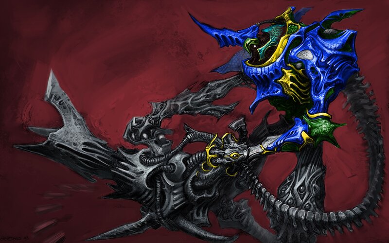 Mechanical Dragon Creature — Red, Dramatic