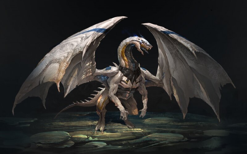 Mechanical Dragon — Gray