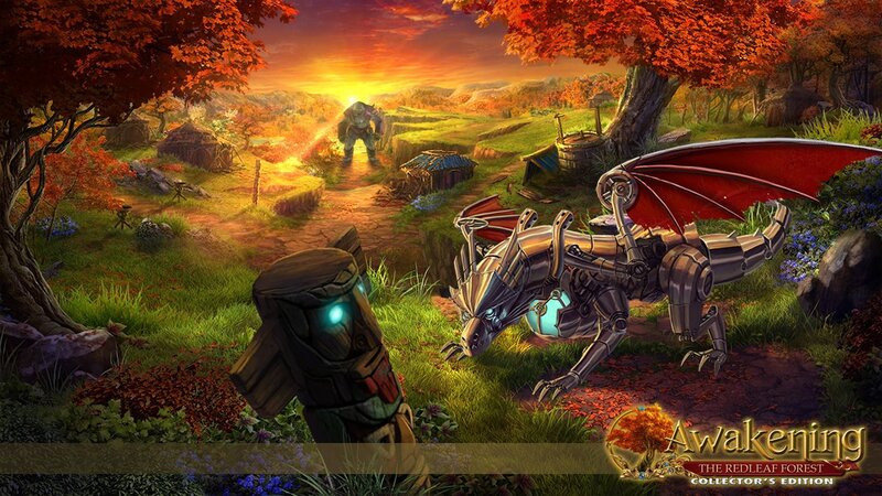Mechanical Dragon in Forest