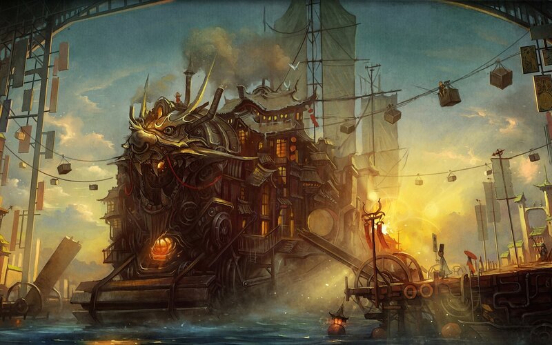 Mechanical Dragon Ship