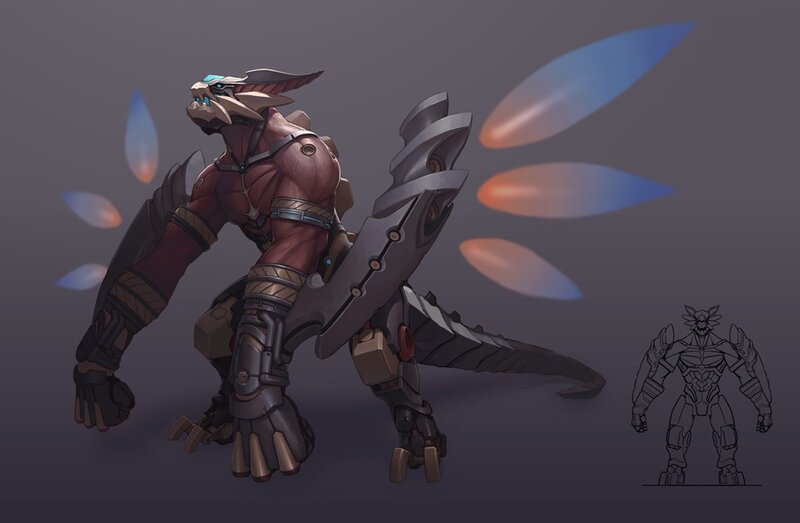 mechanical dragon warrior