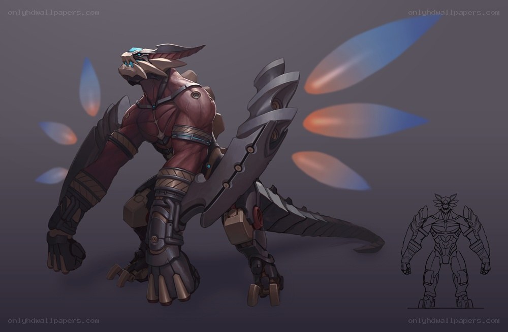 mechanical dragon warrior
