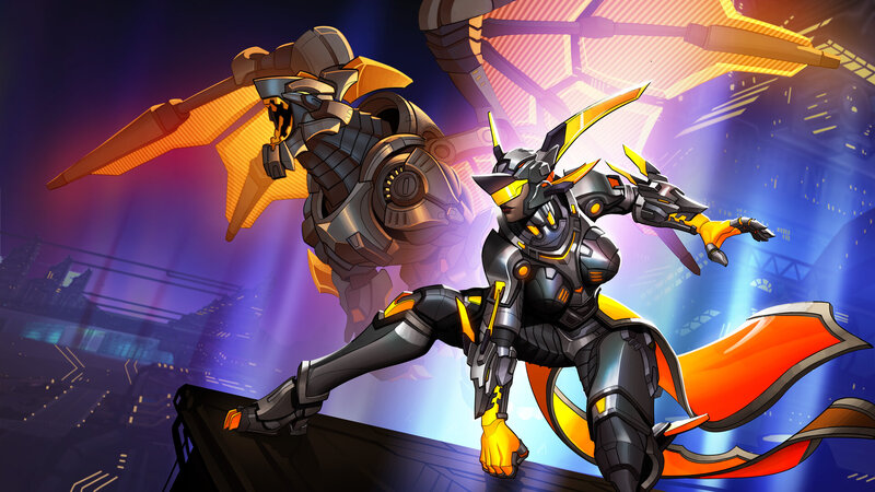 Mechanical Dragon Warriors — Black