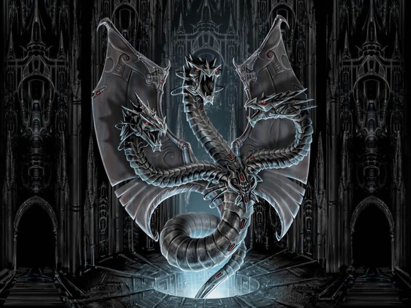 Mechanical Dragon with Three Heads
