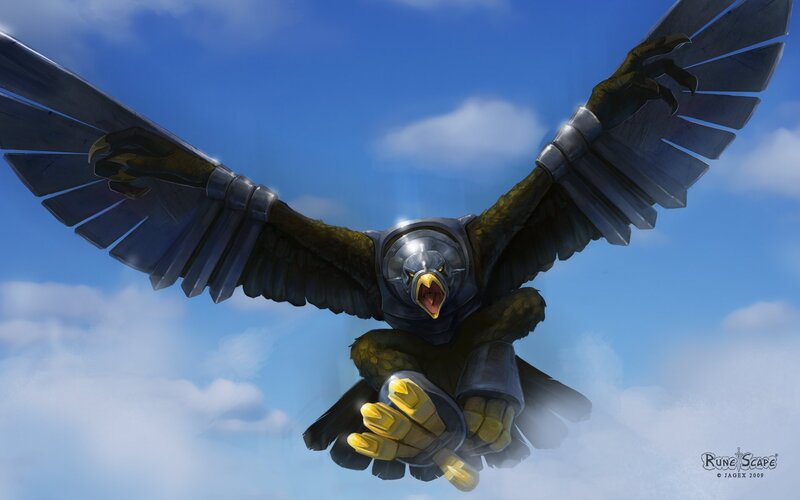 Mechanical Eagle in Flight — Blue