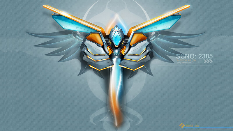 Mechanical Eagle with Wings