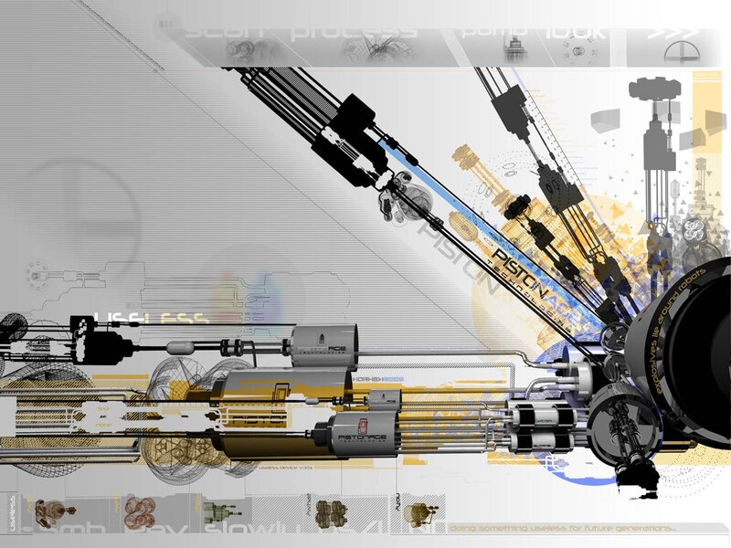 Mechanical Engine Components — Gray