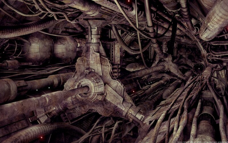 Mechanical Engine Core — Brown