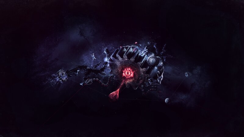 Mechanical Entity in Space — Black