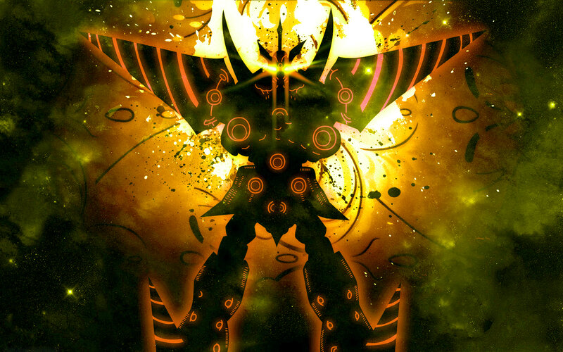 Mechanical Entity with Wings — Black
