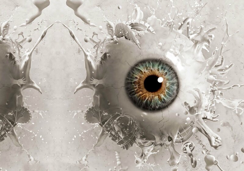 Mechanical Eye Explosion — Gray