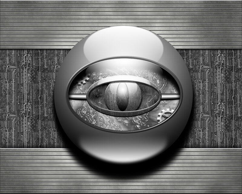 Mechanical Eye on Circuit Board