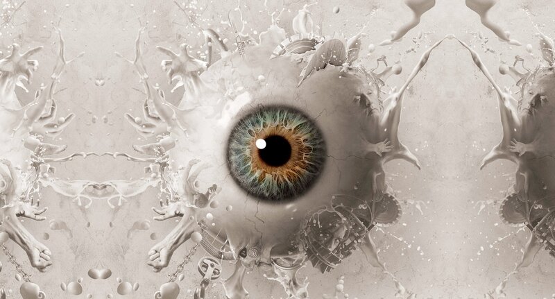 Mechanical Eye with Splashing Liquid