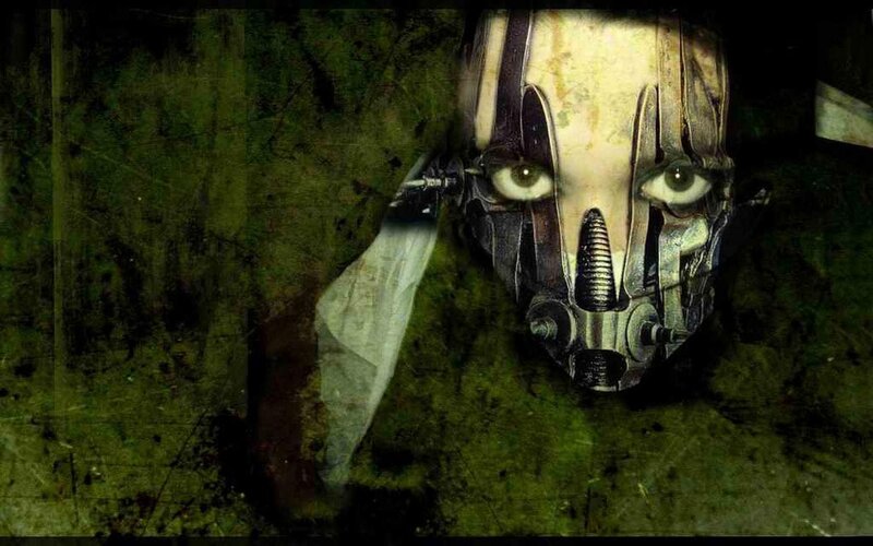 Mechanical Face with Eyes