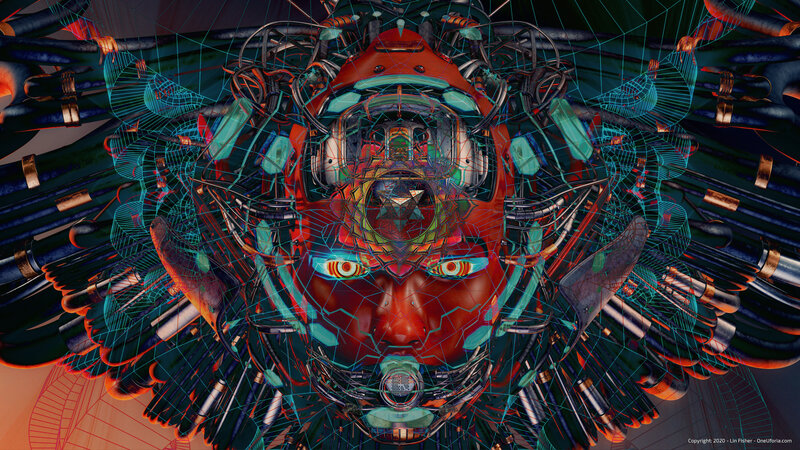 Mechanical Face with Wings