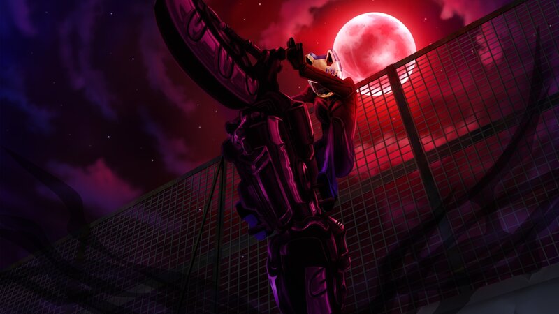 Mechanical Figure on Motorcycle